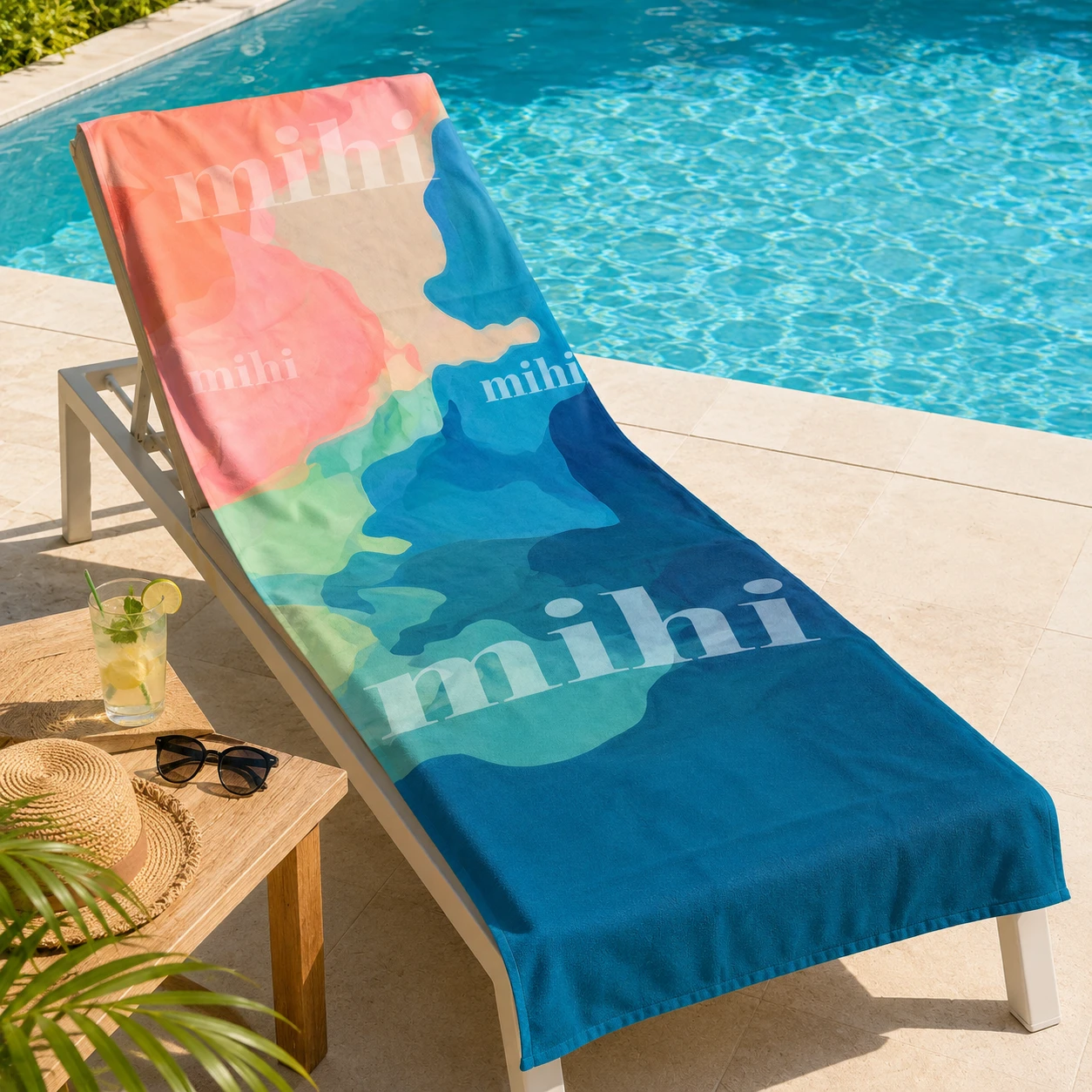 Toalla para tumbona com bolsos Mihi Sunritual – photo 2